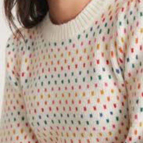 Marine Layer Alma Puff Sleeve Sweater Size M - Picture 6 of 6